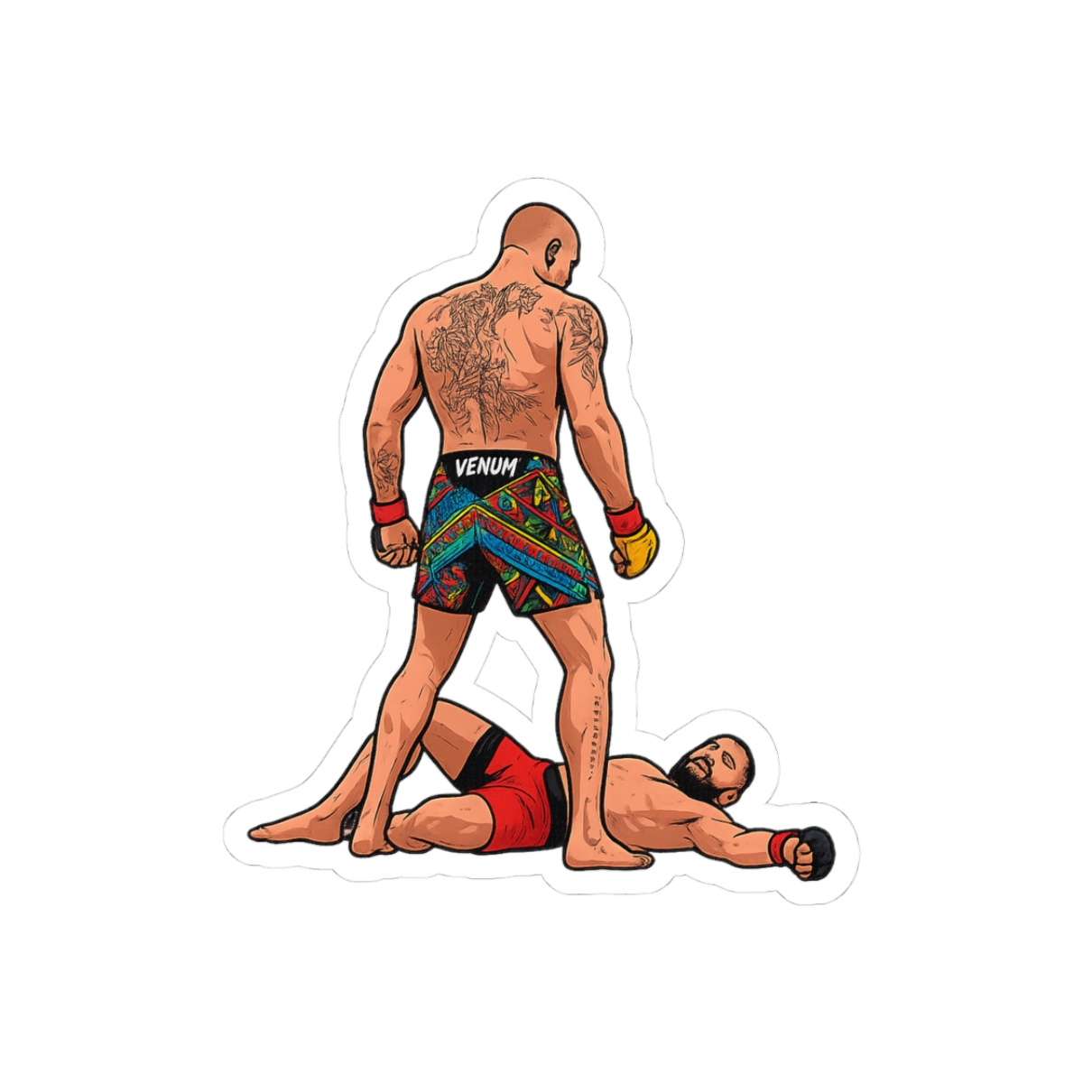 Poatan Pereira UFC 303 KO Jiri Prochazka Bold Sticker - alternate angle 1, merchandise