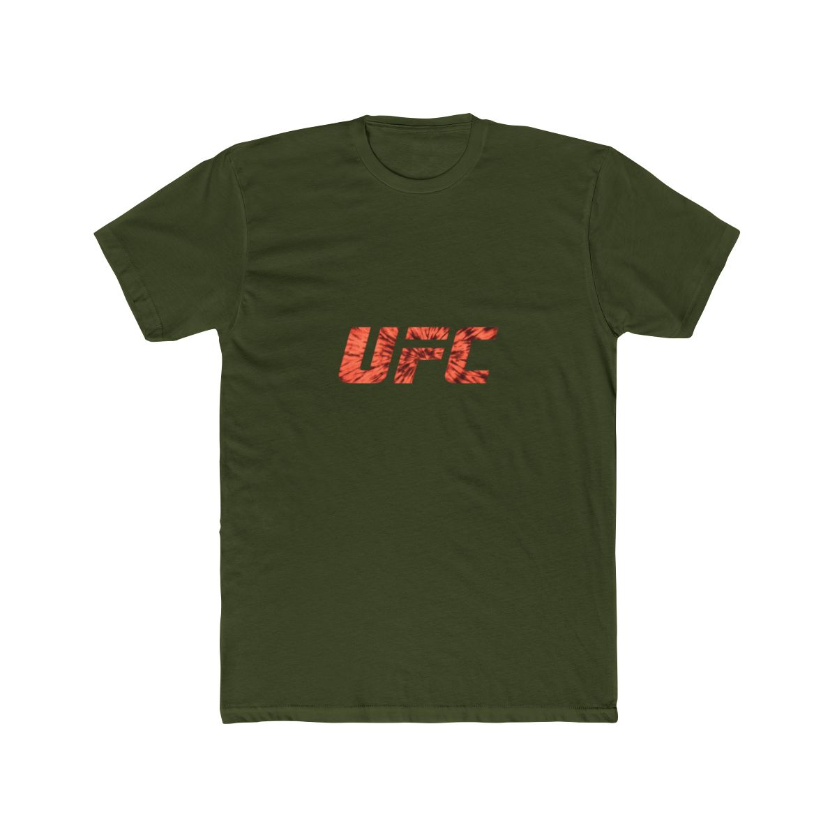 UFC Logo Red Spiral Tie Dye - alternate angle 5, merchandise