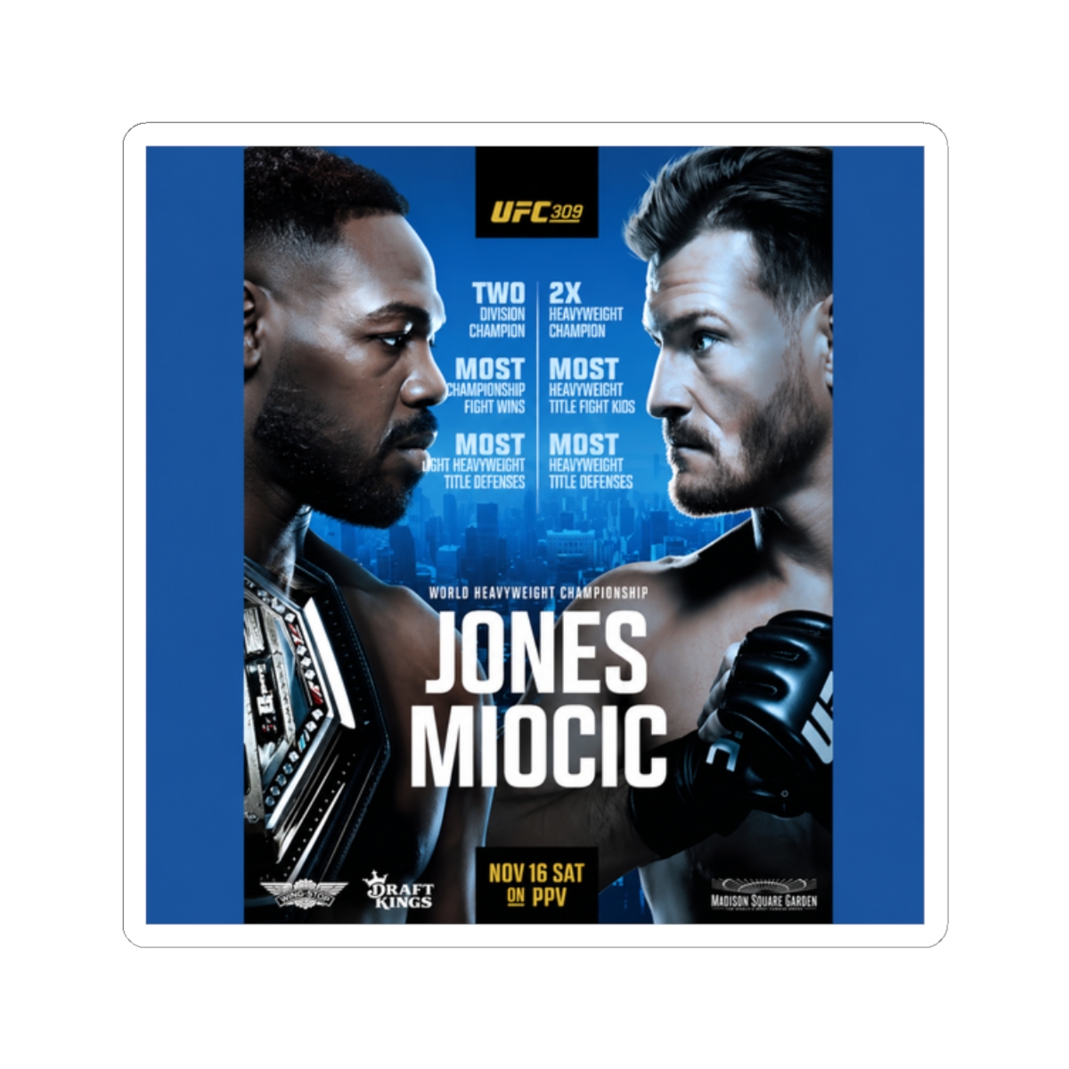Ufc 309 Official Jones Vs Miocic - alternate angle 3, merchandise