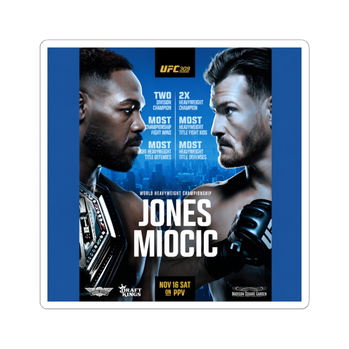 Ufc 309 Official Jones Vs Miocic - alternate angle 1, merchandise