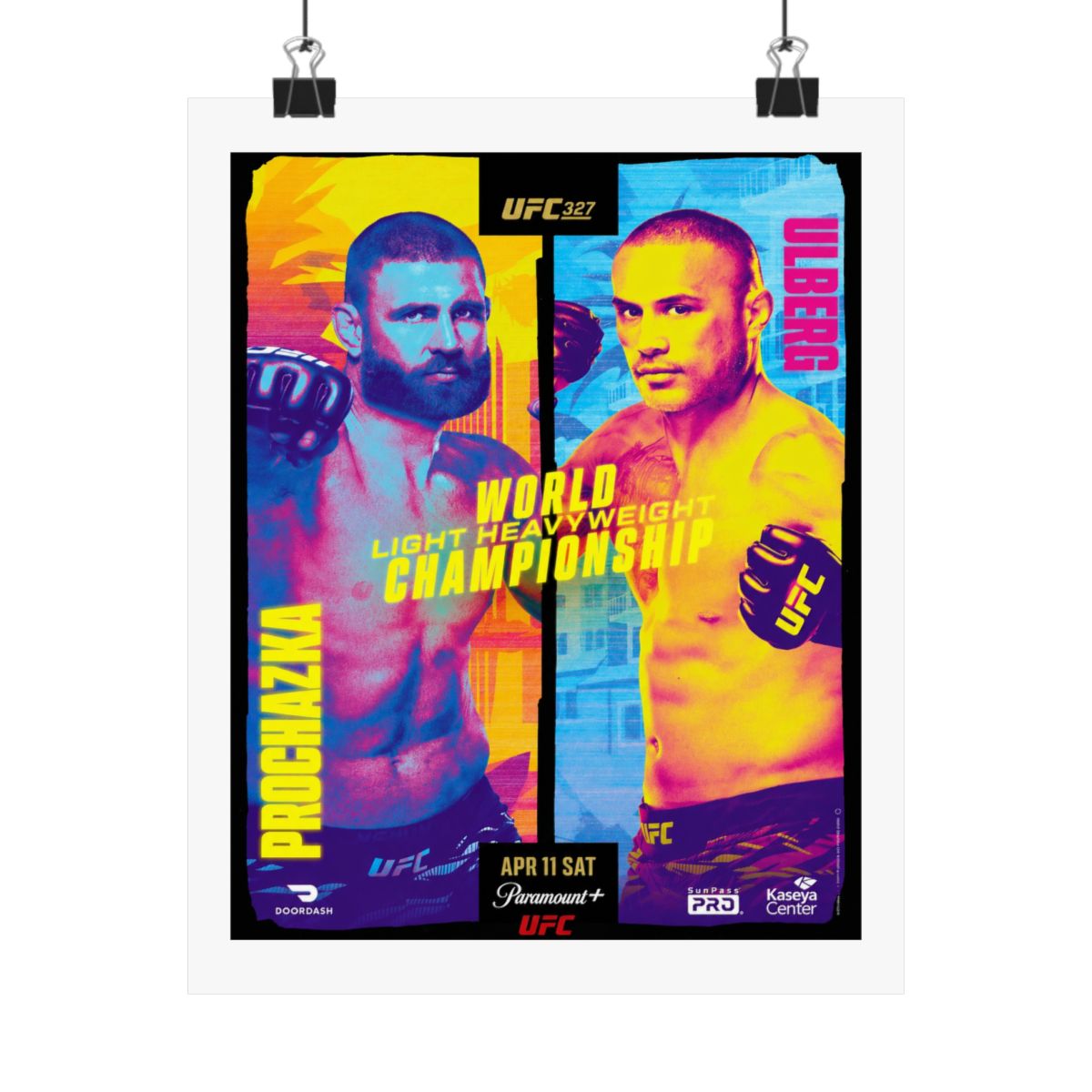 UFC 327: Procházka vs Ulberg First Edition Autographed Event Poster