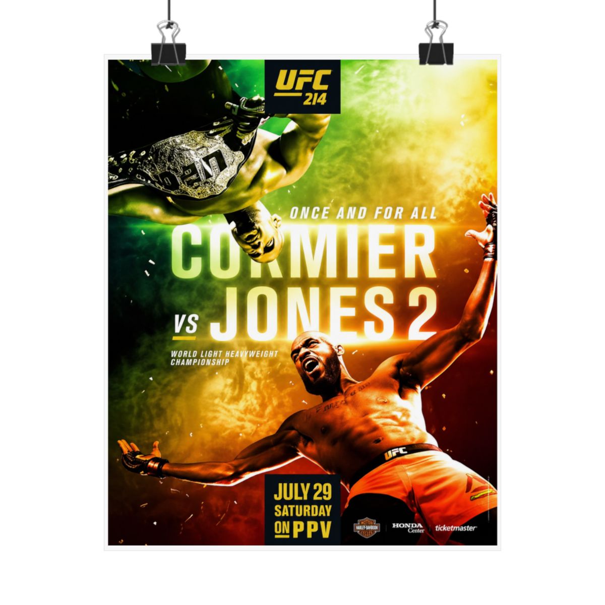 UFC "Once and for all Cormier vs Jones 2" Poster