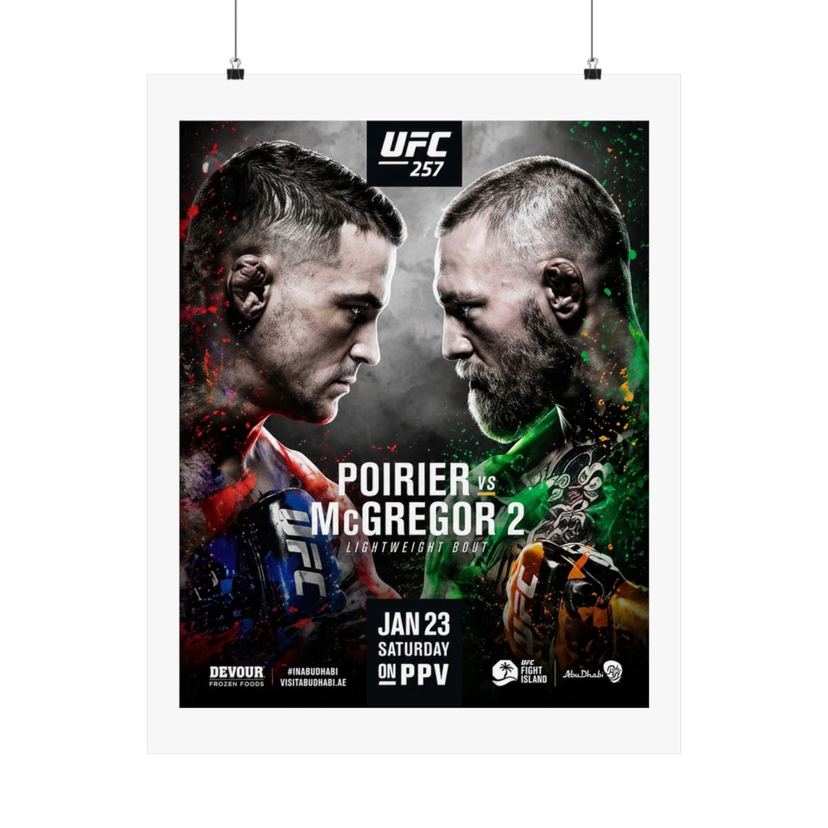 UFC "257" Poster - alternate angle 3, merchandise