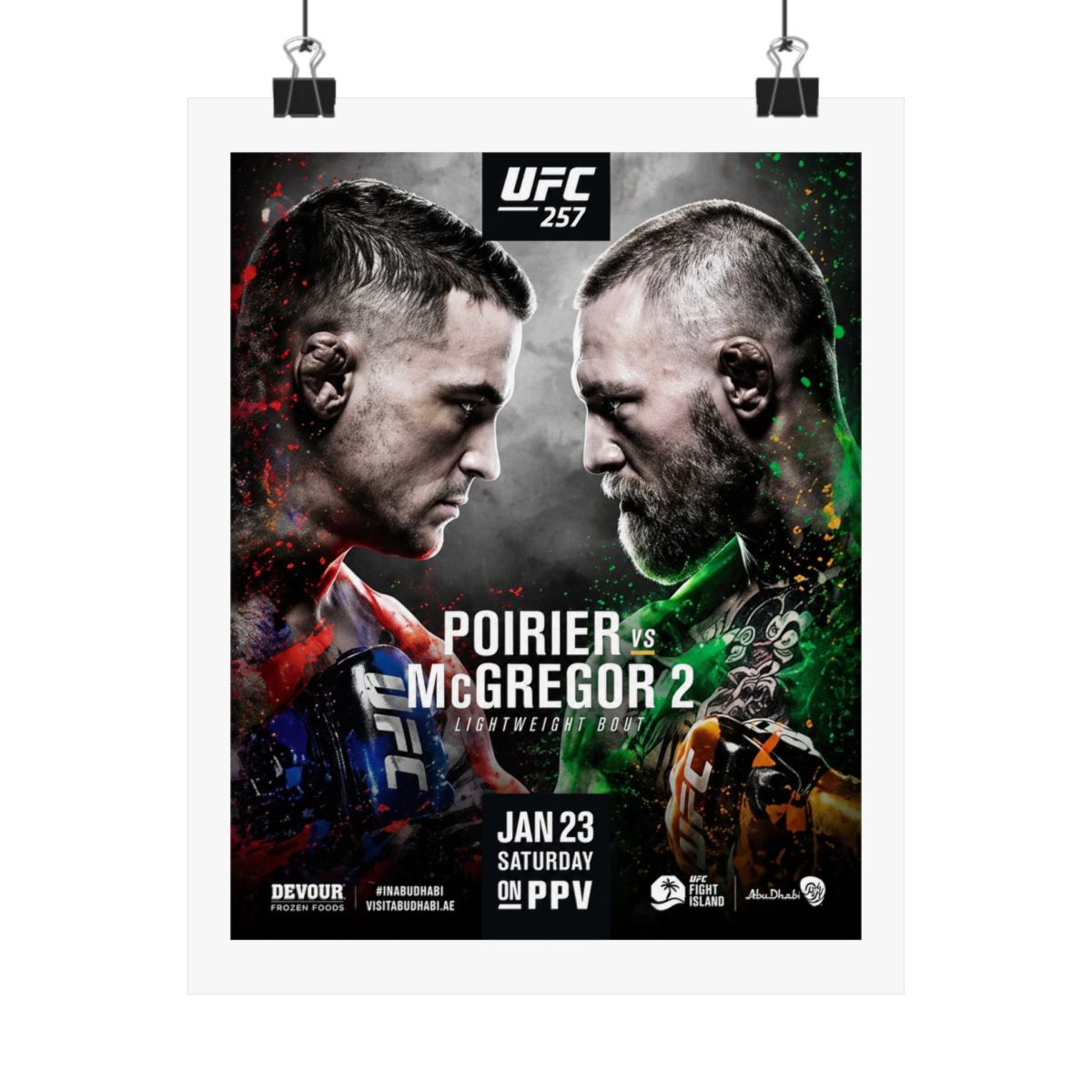 UFC "257" Poster - Official Posters & Wall Art merchandise